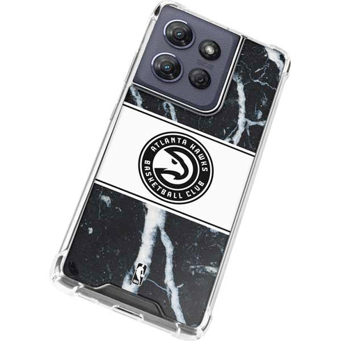 NBA Atlanta Hawks Marble Moto G Play 5G (2025) Clear Case